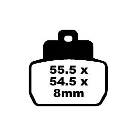 EBC SFA Brake Pads PIAGGIO BEVERLY / MP3 / X8 / X9 125-500cc 04-10