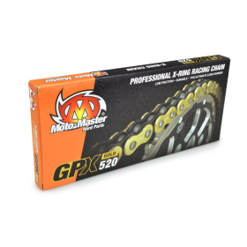 MOTO-MASTER 520 GPX Chain Gold 120 Links Aprilia / Beta / Gas Gas / Honda / Husqvarna / Kawasaki / KTM / Yamaha 80-660 78-26