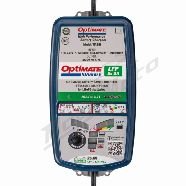 TECMATE OptiMate Lithium LFP 8s 5A Battery Charger