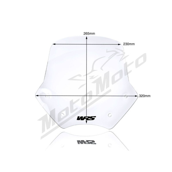 WRS SPORT Windscreen Clear BMW R1200R 06-14