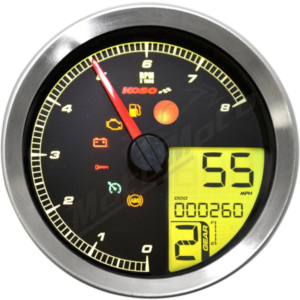 KOSO NORTH AMERICA HD-04 Speedometer Harley Davidson FXD / FXDC / FXDCI / FXDI35 / FXDWG 883-1584cc 04-13