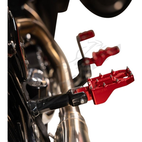 THRASHIN SUPPLY CO. Aggressor Foot Pegs Harley Davidson FL / FLD / FLDE / FLFB 1200-1977cc 72-25