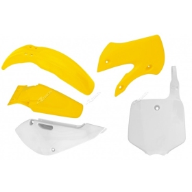 RACETECH Plastic Kit Suzuki RM 65cc 2003-2005 Yellow/ White