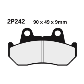 NISSIN Street Semi-Metallic Brake pads 2P-242NS Honda GL 1100cc 82-83