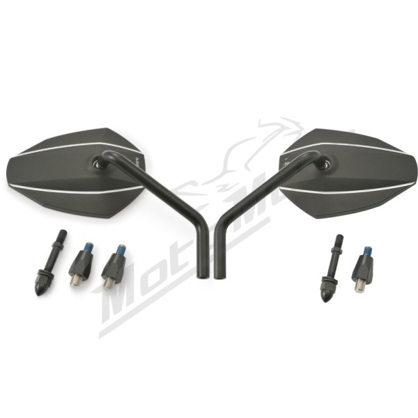 DAYTONA D-MIRROR-7 ROD Universal black mirror M10 1pc