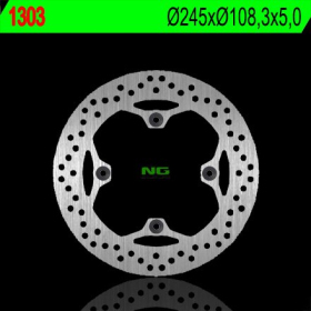 NG BRAKES Rear Fixed Brake Disc 245mm Ducati Hypermotard / Monster 796-1100cc 03-15