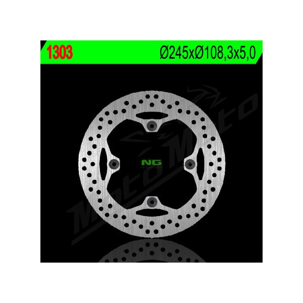NG BRAKES Rear Fixed Brake Disc 245mm Ducati Hypermotard / Monster 796-1100cc 03-15