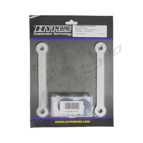 HYPERPRO Lowering Kit w/link-system 40,00mm Suzuki GSR 600 06-11