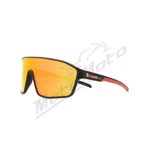 Spect Red Bull Daft Sunglasses Soft Black/Red w Brown Red Mirror lens