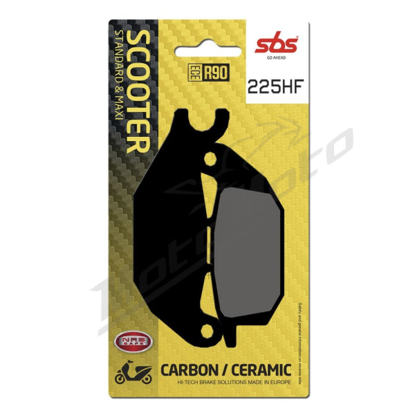 SBS HF Street Ceramic Brake Pads Rear 225HF Yamaha MW 125 14-23