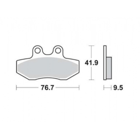 Brake pads POLINI FT4077 / MCB774 Sintered