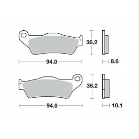 BRAKE PADS FERODO FDB2039P / MCB707 STANDARD PLATINUM