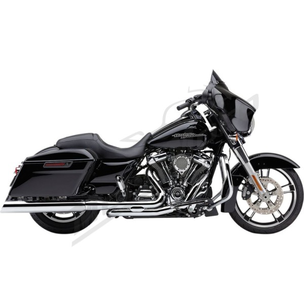 COBRA 909 Uppercut Slip-On Mufflers Harley Davidson FLHR / FLHRC / FLHRCI / FLHRI / FLHT / FLHTCI / FLHTCU / FLHTK / FLHX / FLTRU 1340-1800cc 95-16