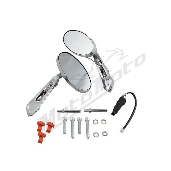KURYAKYN Universal Turn Signal Mirrors 2pcs