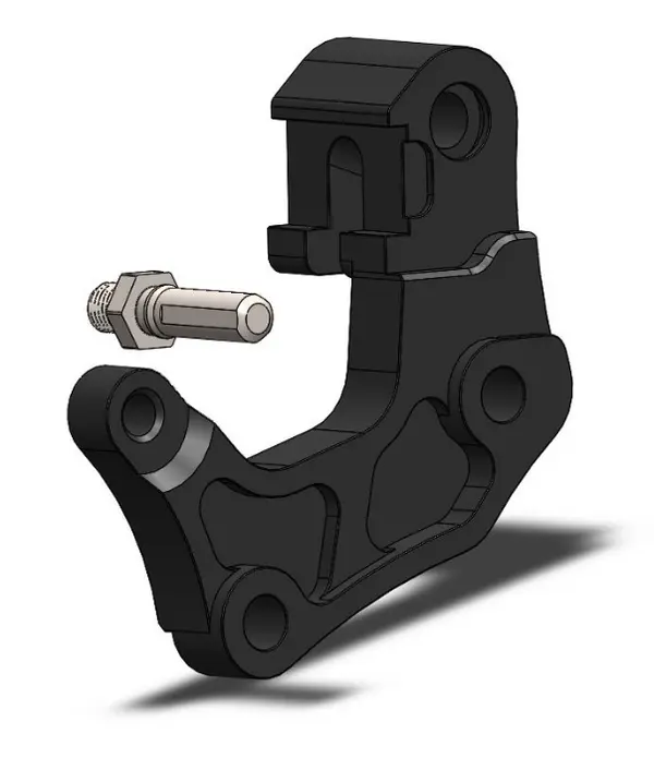 MOTO-MASTER Front Brake Caliper Adapter Left 320mm Yamaha XTZ 700 23-25