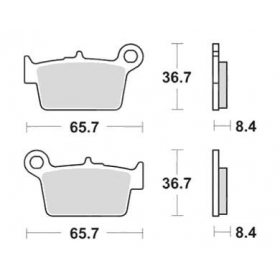 Brake pads POLINI FT3125 / MCB820 ORIGINAL