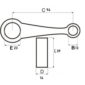 Connecting rod HONDA C50C