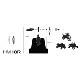 MaxiGrip Studs 18mm Racing 100pcs Inc insallation tool