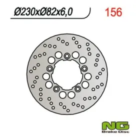 NG BRAKES Rear Fixed Brake Disc 230mm Kawasaki KDX / KX 125-500cc 89-94