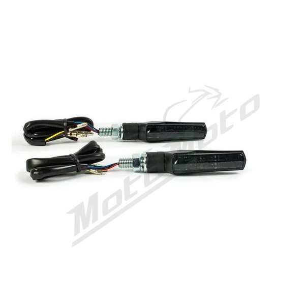PARTS UNLIMITED LED Universal Smoked Turn Signals 2pcs