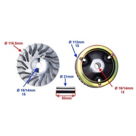 Variator kit MAXTUNED PRO MINARELLI / YAMAHA 100cc 2T