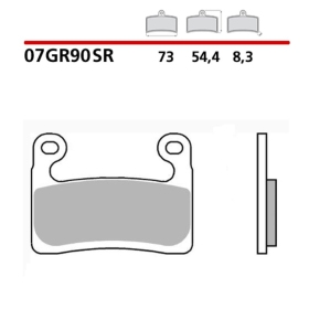 BREMBO Road/Sport Sintered stabdžių trinkelės BMW R / S 1000-1250cc 2019-2024