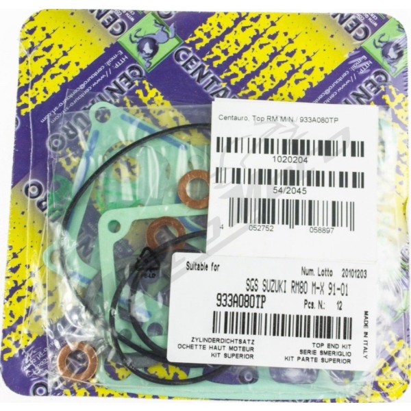 CENTAURO Top End Gasket Set SUZUKI RM 80 1980-2000
