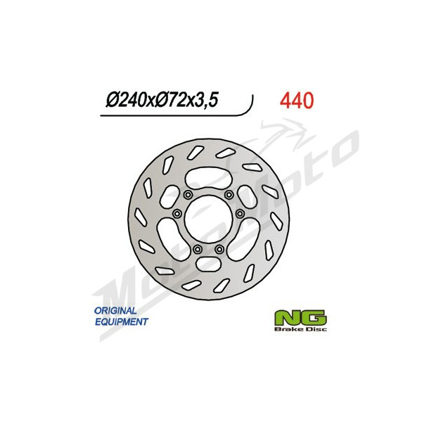 NG Front Fixed Brake Disc 240x72x3.5mm Beta RR 50cc 99-03