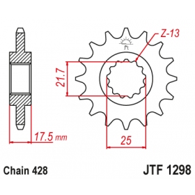 Front sprocket JTF1298