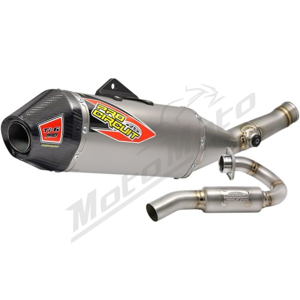 PRO CIRCUIT Ti-6 Pro Exhaust System Titanium/Carbon Fiber Kawasaki KX 450F 16-18