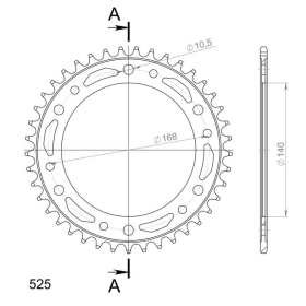 Supersprox / JT Rear sprocket 525 41T BMW F650GS 08-12