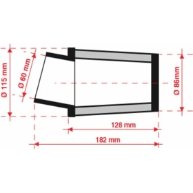 BMC oro filtras kūginis Ø60 mm - FBSA60-128