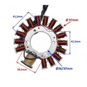 Stator ignition YAMAHA/ MBK/ MALAGUTI/ ITALJET/ BENELLI 125-180cc 4T 99-09 16coils