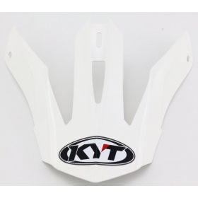 KYT Strike Eagle Plain White Helmet Peak