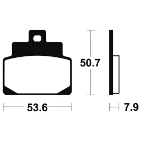 TECNIUM Scooter Organic Brake pads ME248 Aprilia Habana / Leonardo / Mojito / Scarabeo / SR 50-150cc 99-14