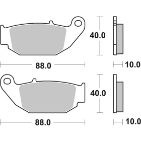 Sbs Brakepads Ceramic Honda / Suzuki 125-300cc 14-24