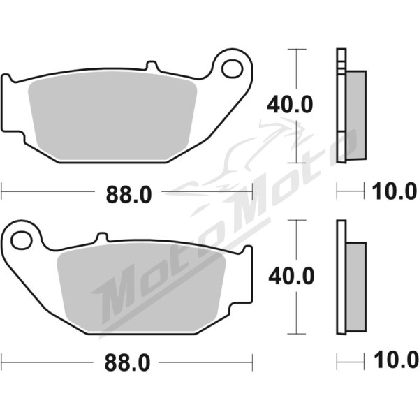 Sbs Brakepads Ceramic Honda / Suzuki 125-300cc 14-24