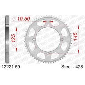 AFAM Steel Standard Rear Sprocket 428 59 teeth
