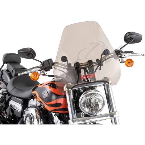 SLIPSTREAMER S-06 Spitfire Sport Shield 15" Smoke Ducati / Harley Davidson / Honda / Indian / Kawasaki / Suzuki / Triumph / Victory / Yamaha 250-1900cc 68-25