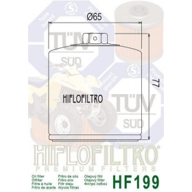 Tepalo filtras HIFLO HF199 INDIAN SCOUT/ POLARIS TRAIL/ SPORTSMAN/ RANGER 330-925cc 2012-2021