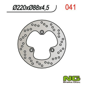 NG BRAKES Fixed Rear Brake Disc 220mm Kawasaki KDX / KLX 125-650cc 89-07