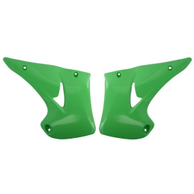 Radiator covers green CEMOTO KAWASAKI KX 125-250cc 2003-2008