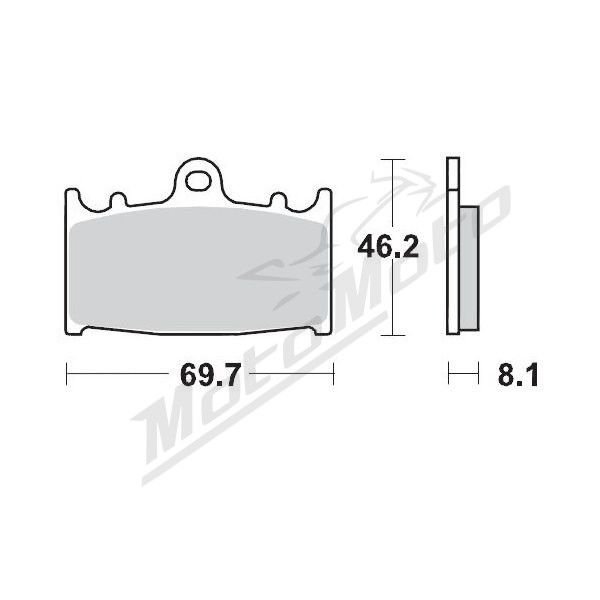 MOTO-MASTER Ceramic Brake Pads Kawasaki / Suzuki 125-2000 88-26