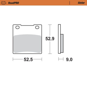 MOTO-MASTER Roadpro Rear Brake Pads Kawasaki / Suzuki 125-1300 79-07