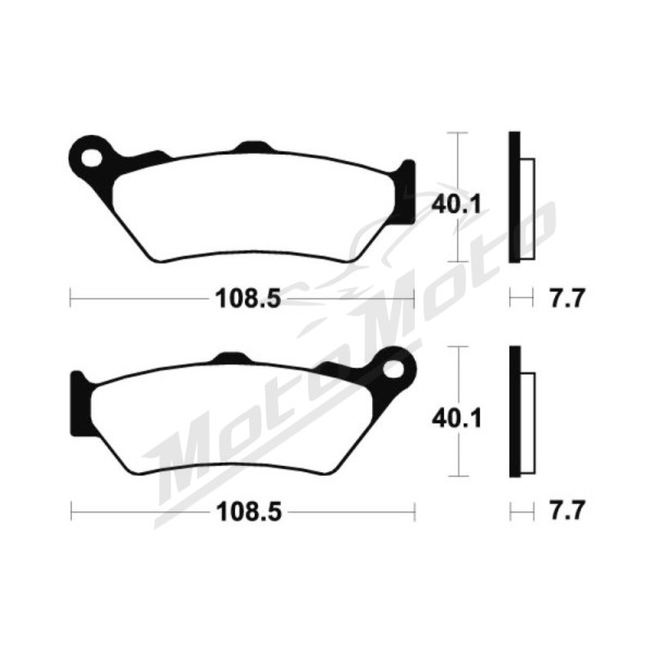 TECNIUM Street Performance Sintered Metal Brake pads MF174 Gas Gas / KTM / BMW / Husqvarna / Aprilia / CF Moto 250/1130 90-26