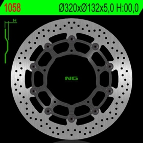 NG BRAKES 1058 plaukiojantis stabdžių diskas YAMAHA FZ1 / MT-10 / XVS / YZF-R1 / YZF-R6 600-1300 04-24
