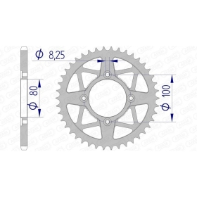 AFAM Aluminium Rear Sprocket 520 41-43 teeth GAS GAS / BETA / SCORPA / SHERCO 125-320cc 02-20