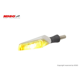 KOSO Mars LED Indicator Silver/Translucent Universal by unit