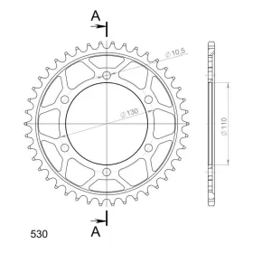 Supersprox Rear sprocket 479.45T Yamaha FZ1N / FZ1S / YZF-R1 / YZF-R6 600-1000cc 04-19
