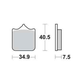 BRAKE PADS MaxTuned MCB721 / FDB2120 STANDART 8 pcs.